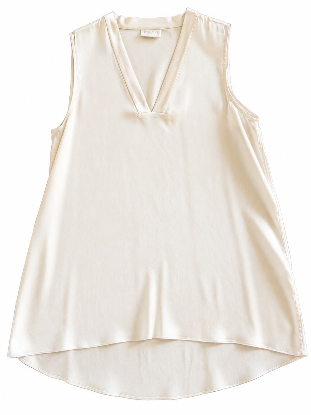 Brunello Cucinelli Ivory Silk Top - Size M